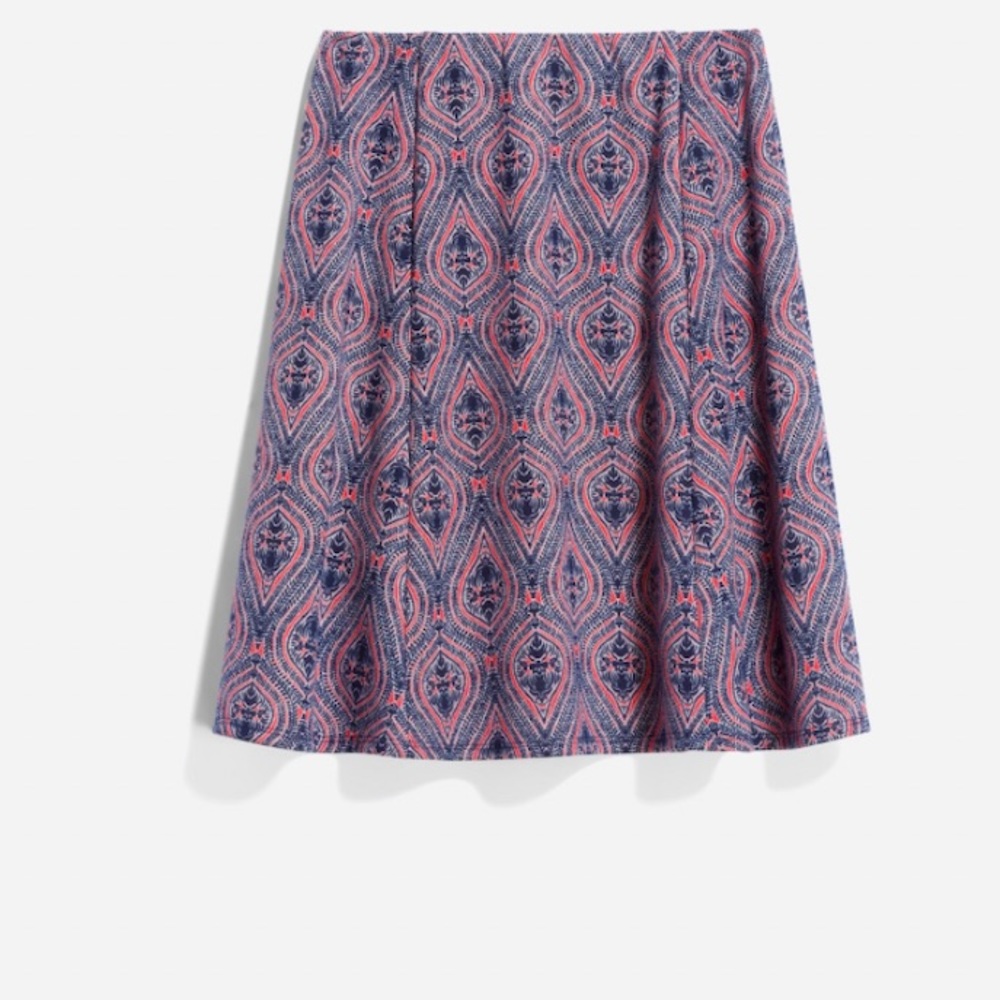 Lined Skirt With Stylish Pattern. - image 1